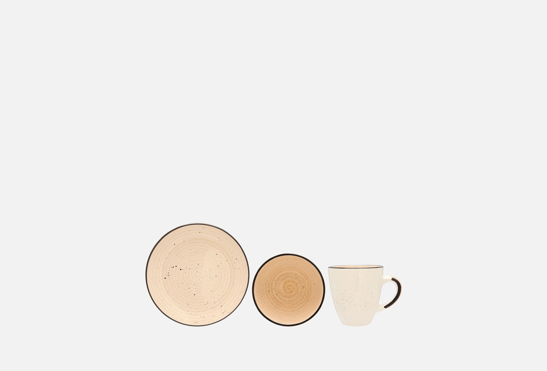 

набор для завтрака ELRINGTON, БРИЗ ПАЛЬМИРА 3 шт