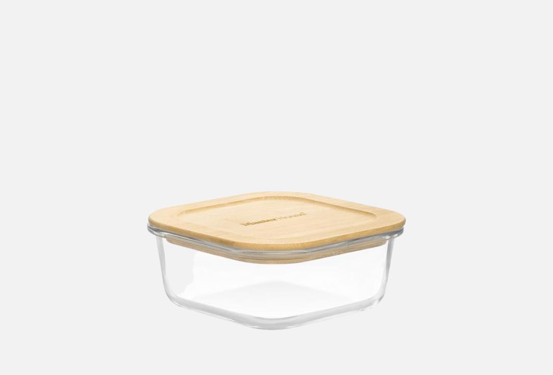 Изображение товара Контейнер Master House квадратный с бамбуковой крышкой, Тор-520