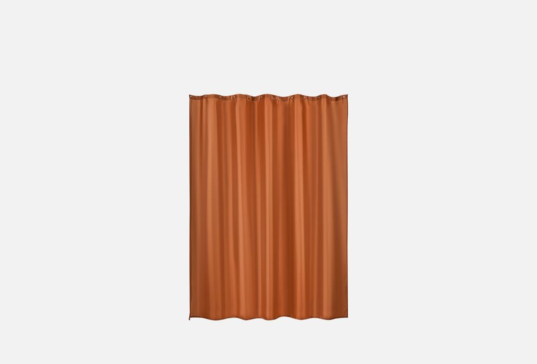 Изображение товара Штора для ванной комнаты Moroshka Barentsevo More оранжевая 180х180 см