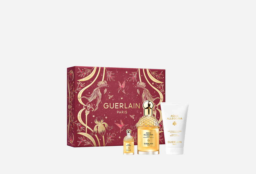 Изображение товара Guerlain Aqua Allegoria Forte Mandarine Basilic набор парфюмерии и молочка 75 мл