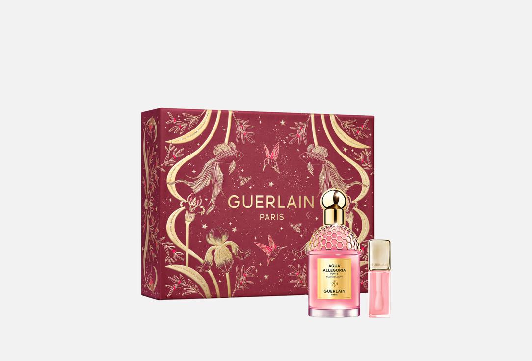 Изображение товара набор Guerlain Aqua Allegoria Forte Florabloom Eau de Parfum и KissKiss Bee Glow Oil