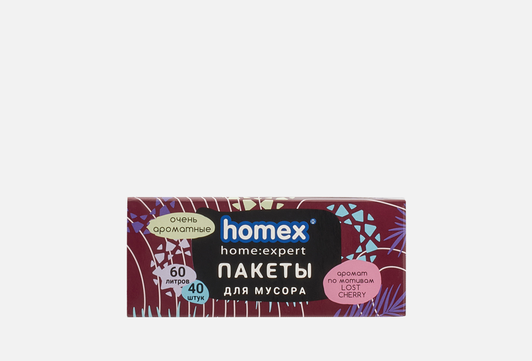 Изображение товара Пакеты для мусора HOMEX Очень Ароматные 60 л