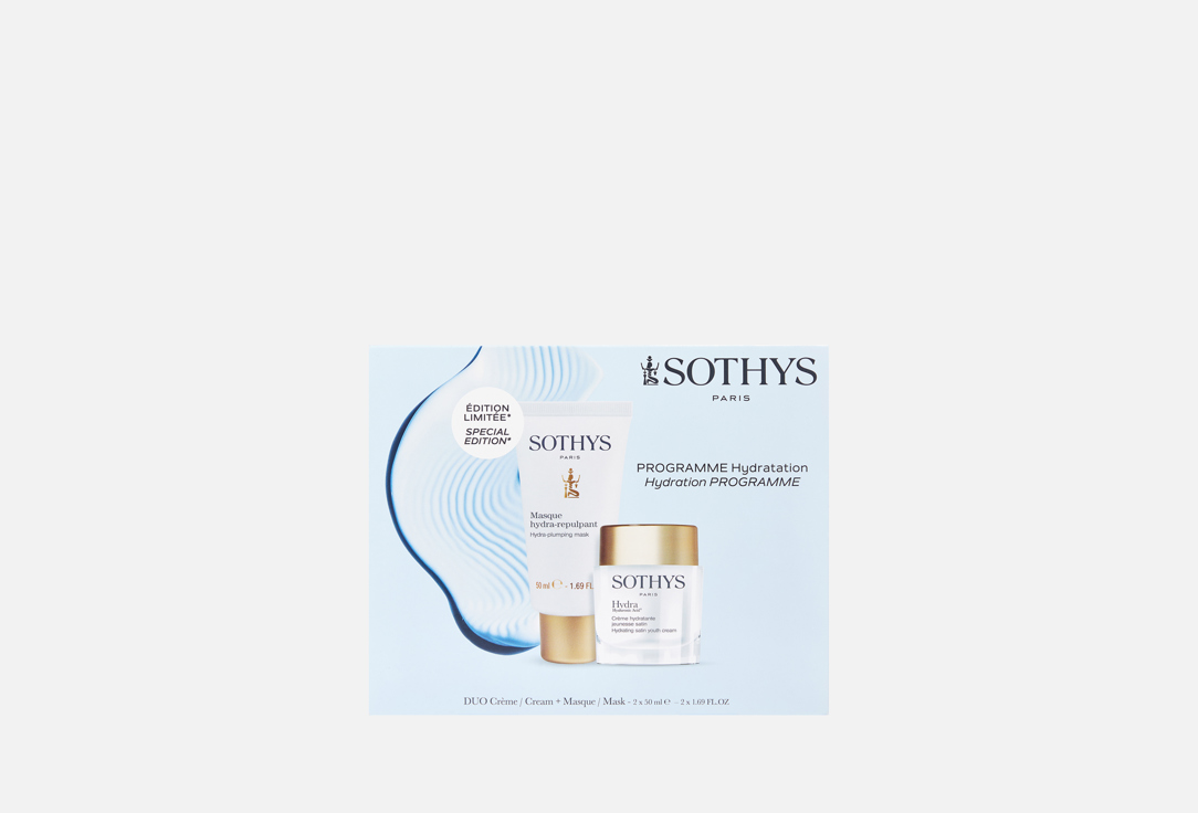 Изображение товара Сэт для ухода за кожей лица Sothys Hydra Satin увлажнение и восстановление 2 предмета