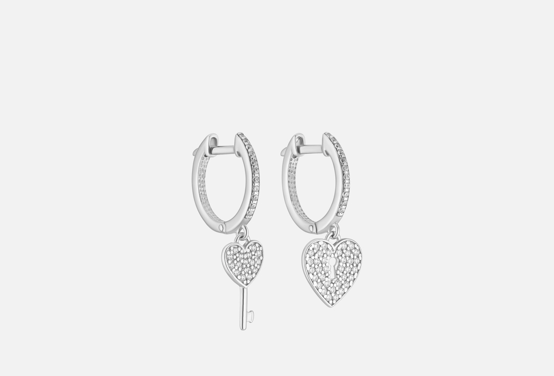 

Серьги серебряные BALTSILVER, Ассиметрия Love Story 2 шт