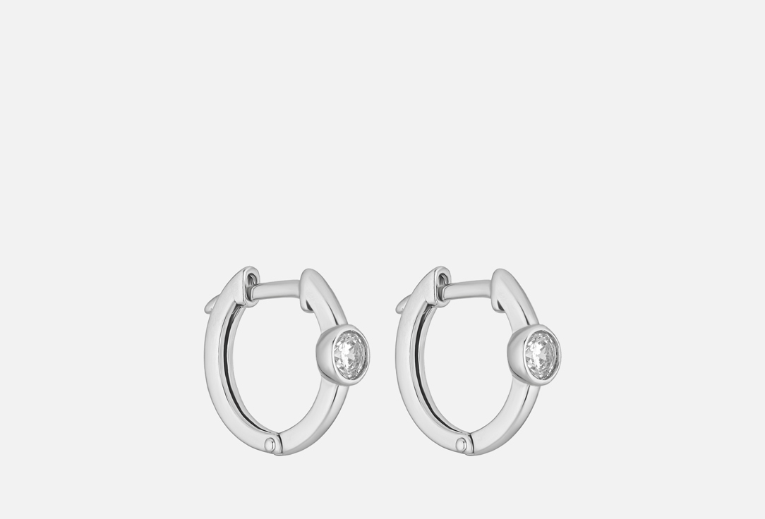 Изображение товара Серебряные серьги с фианитом BALTSILVER минимализм 925 пробы