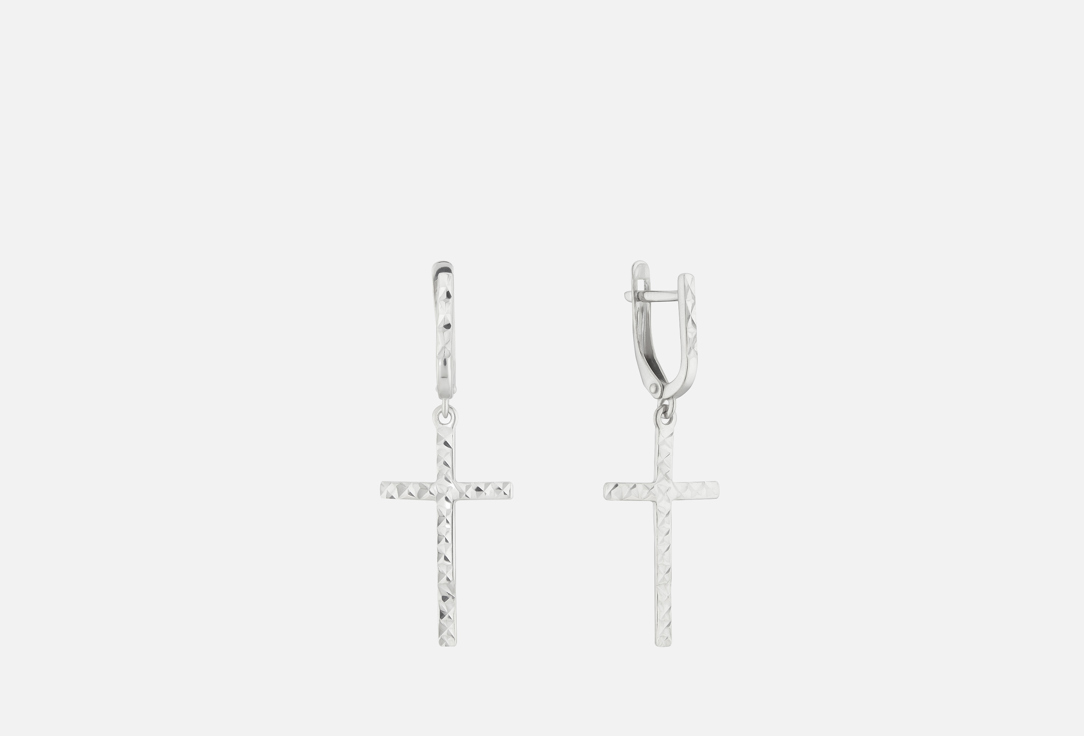 

Серьги серебряные BALTSILVER, Cross 2 шт