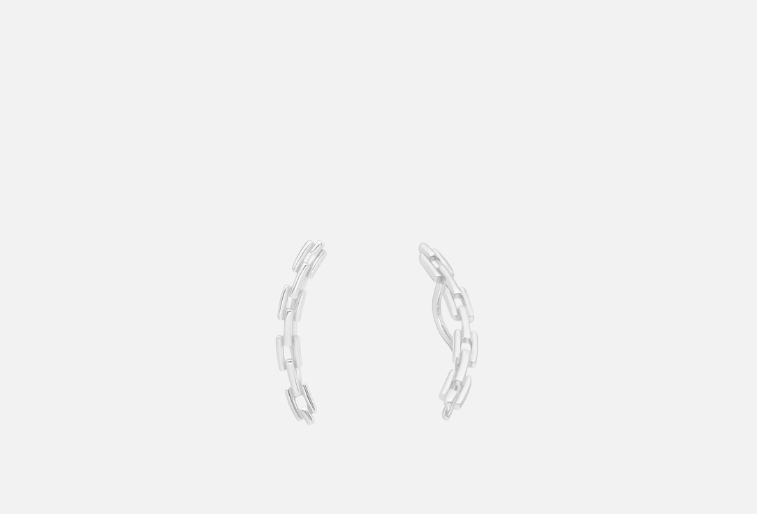 Изображение товара Серебряные серьги-клаймберы BALTSILVER Links в стиле минимализм