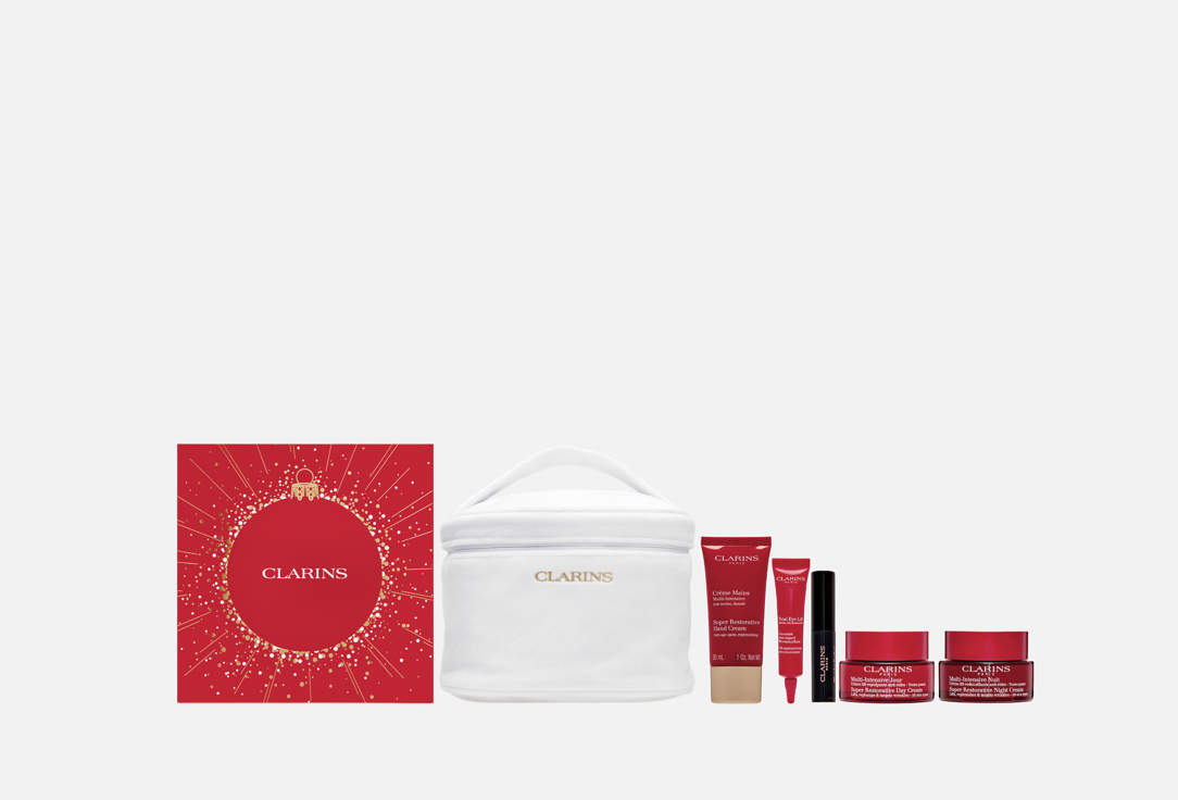 

Набор в косметичке CLARINS, COLLECTION SUPER RESTORATIVE HOLIDAY 6 шт