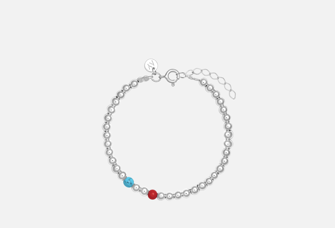 Изображение товара Серебряный браслет LU JEWEL Basic с натуральными камнями 16-18 см