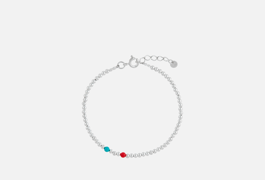 

Браслет серебряный LU JEWEL, Basic mini red blue 1 шт