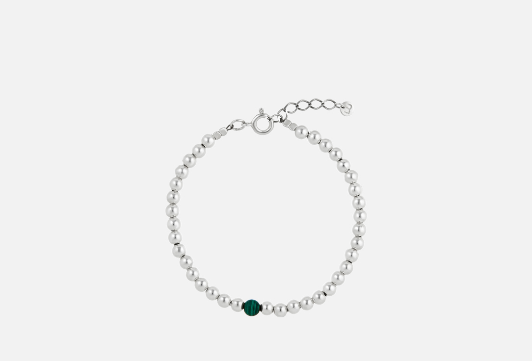 

Браслет серебряный LU JEWEL, Basic green 1 шт