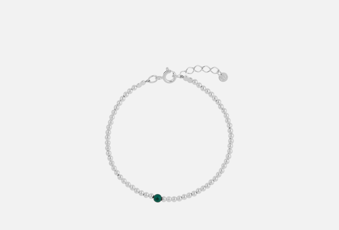 

Браслет серебряный LU JEWEL, Basic mini green 1 шт