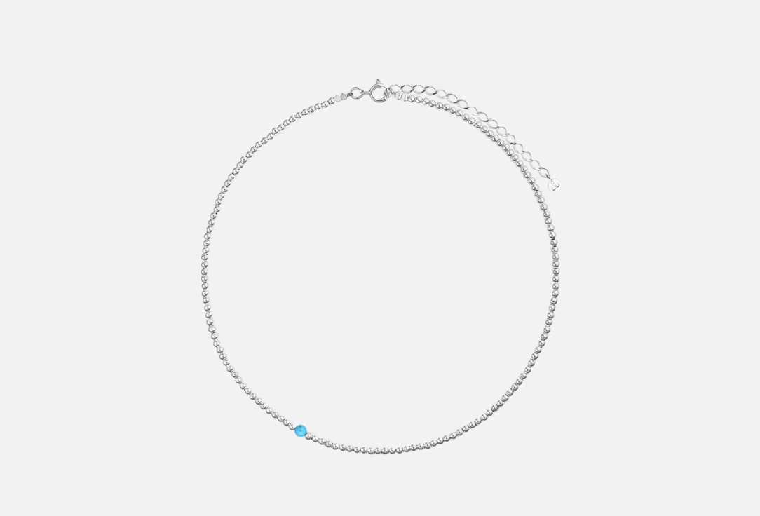 Изображение товара Колье серебряное LU JEWEL Basic mini blue