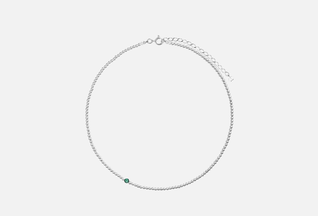Изображение товара Колье серебряное LU JEWEL Basic mini green