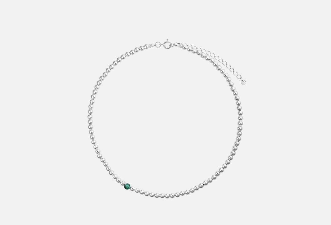 Изображение товара Серебряное колье LU JEWEL Basic green с малахитом для женщин