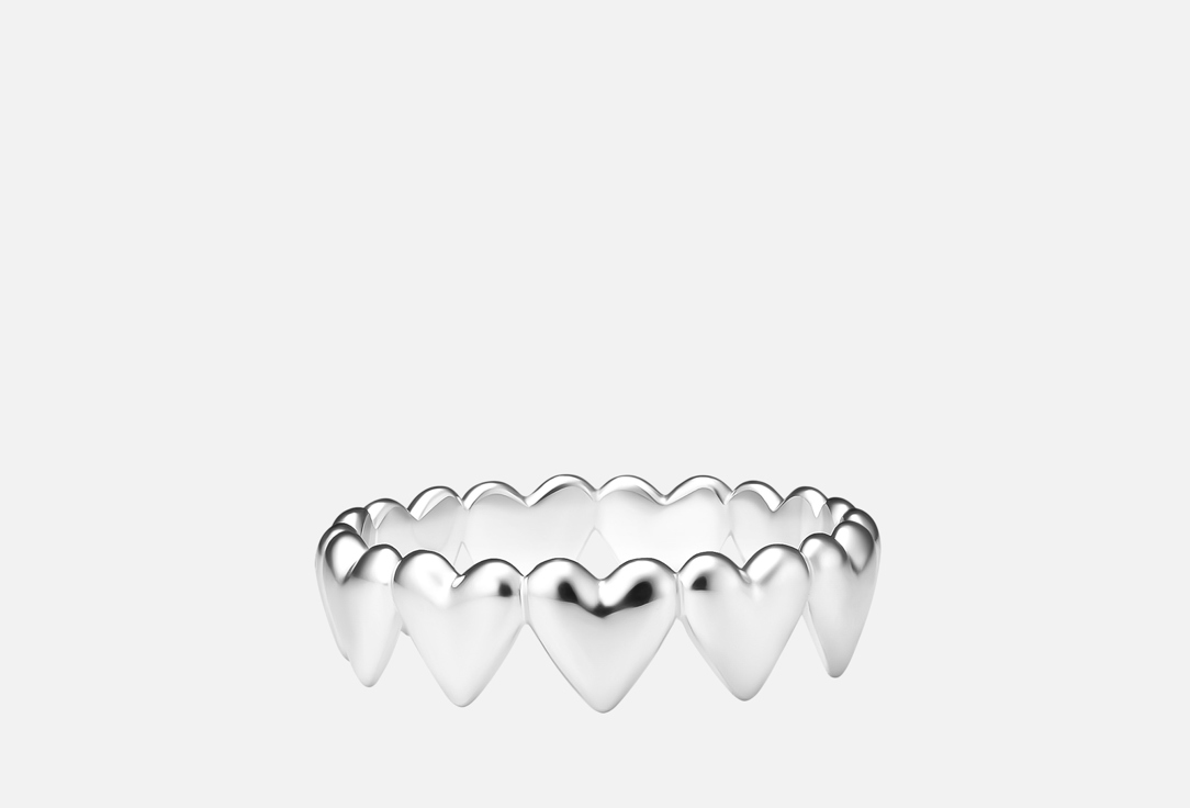 Изображение товара Кольцо серебряное LU JEWEL Queen of hearts 925 пробы, размер 17,5