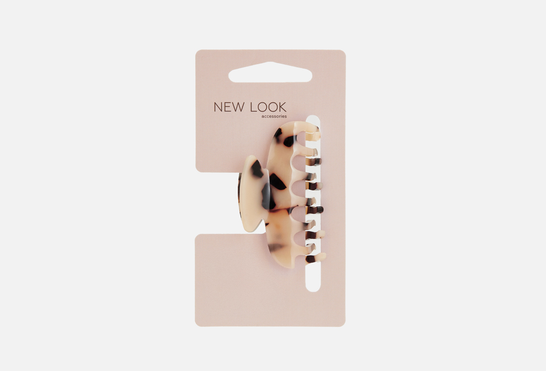 

Краб для волос NEW LOOK, Бежево-черный 1 шт