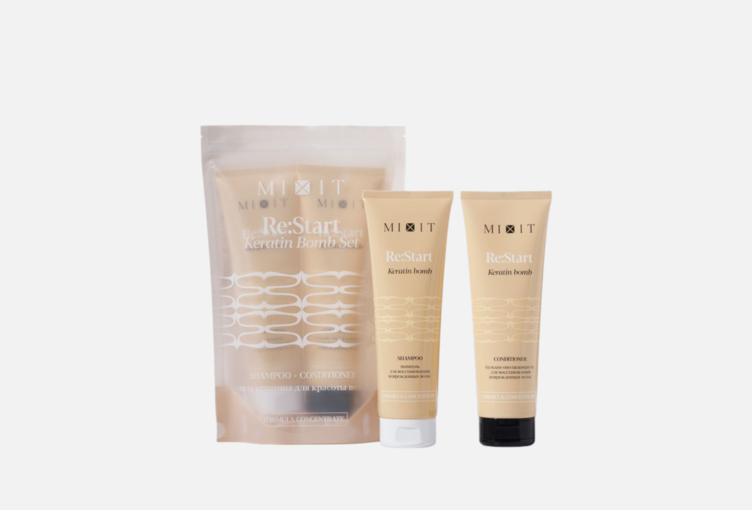 

Набор для ухода за волосами MIXIT, Keratin bomb 2 шт