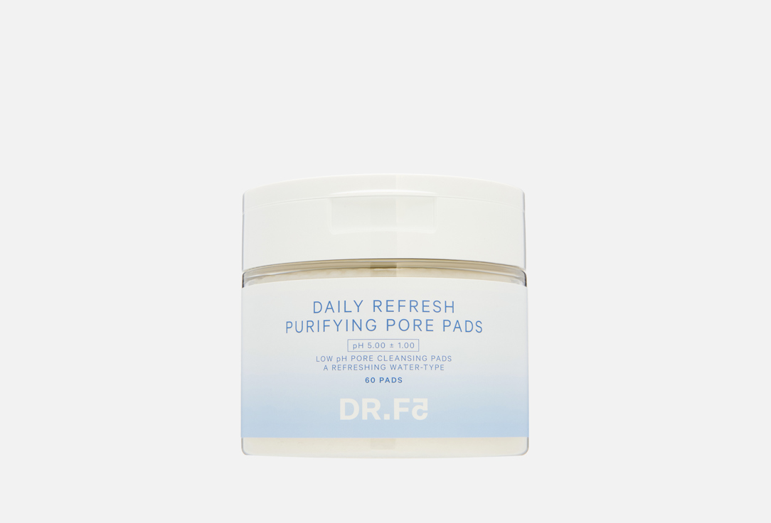 

Очищающие пэды для снятия макияжа DR.F5, Daily Refresh Purifying Pore 60 шт
