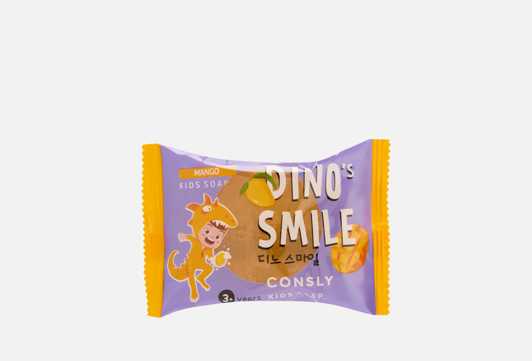 

Детское мыло CONSLY, DINO's SMILE Mango 90 г