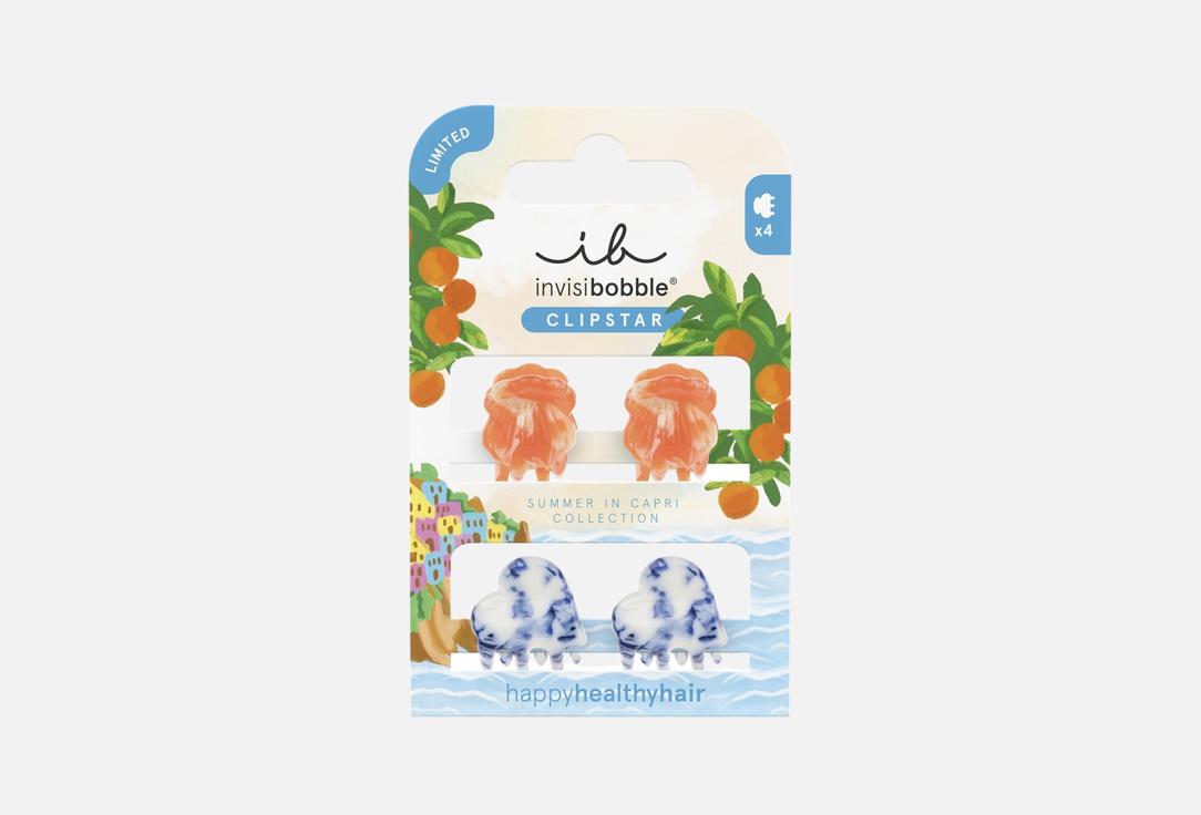 

Мини заколки-крабики для волос INVISIBOBBLE, Summer in Capri Mediterranean 4 шт