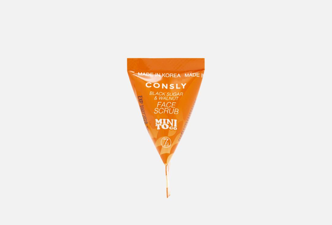 Изображение товара Скраб для лица CONSLY Mini To Go Black Sugar & Walnut 25 шт по 7 г