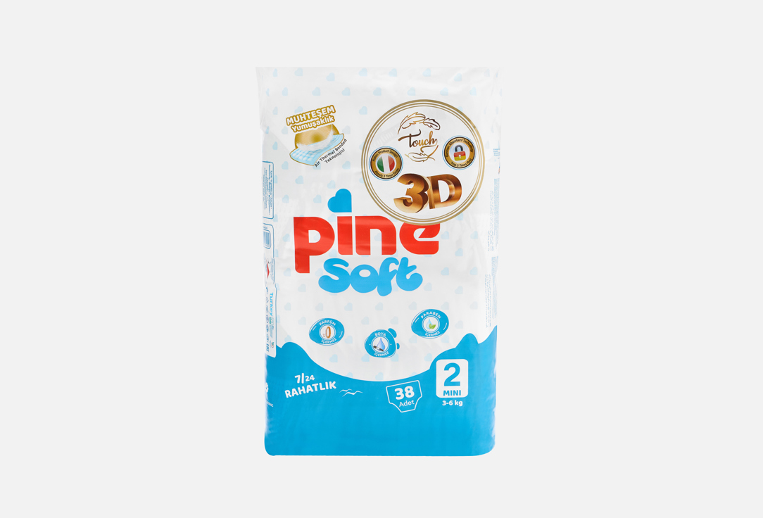 

детские подгузники PINE, Soft Mini 38 шт