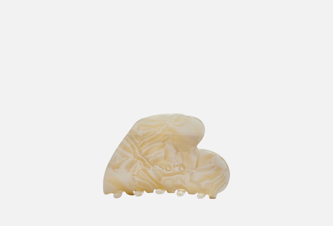 

Краб для волос ASSORO, Кремовое сердце 1 шт