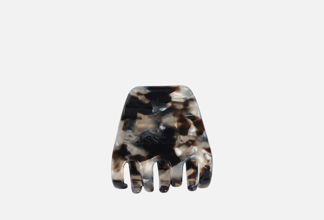 Изображение товара Краб для волос Assoro Черный мрамор мини