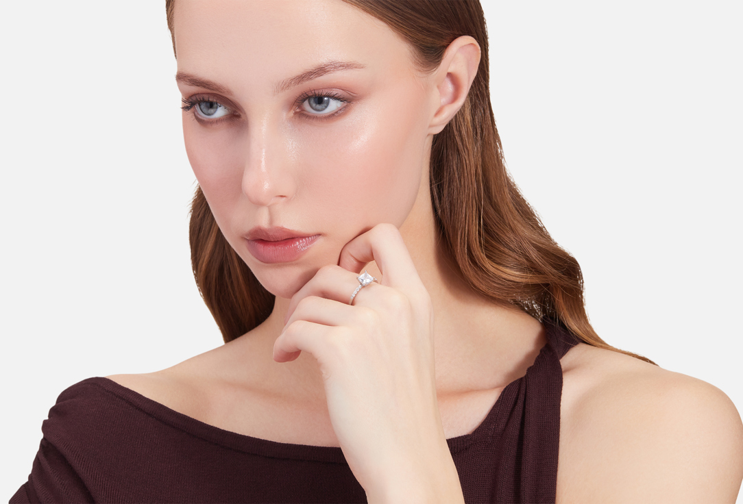 

Кольцо серебряное GOLDSMITH, С фианитом 16,5 мл