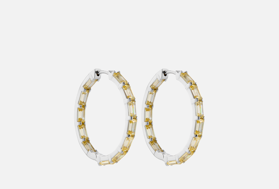 

Серьги серебряные SOLARE MONDO, Желтые 2 шт