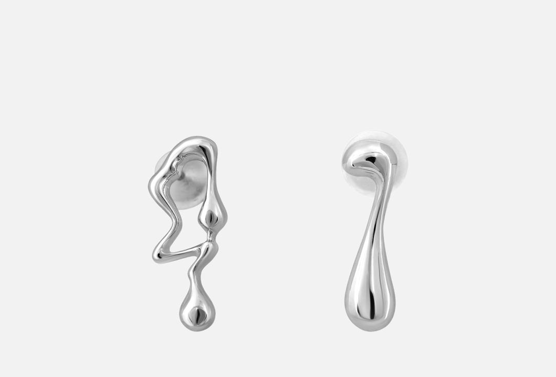 Изображение товара Серьги серебряные idioma капли