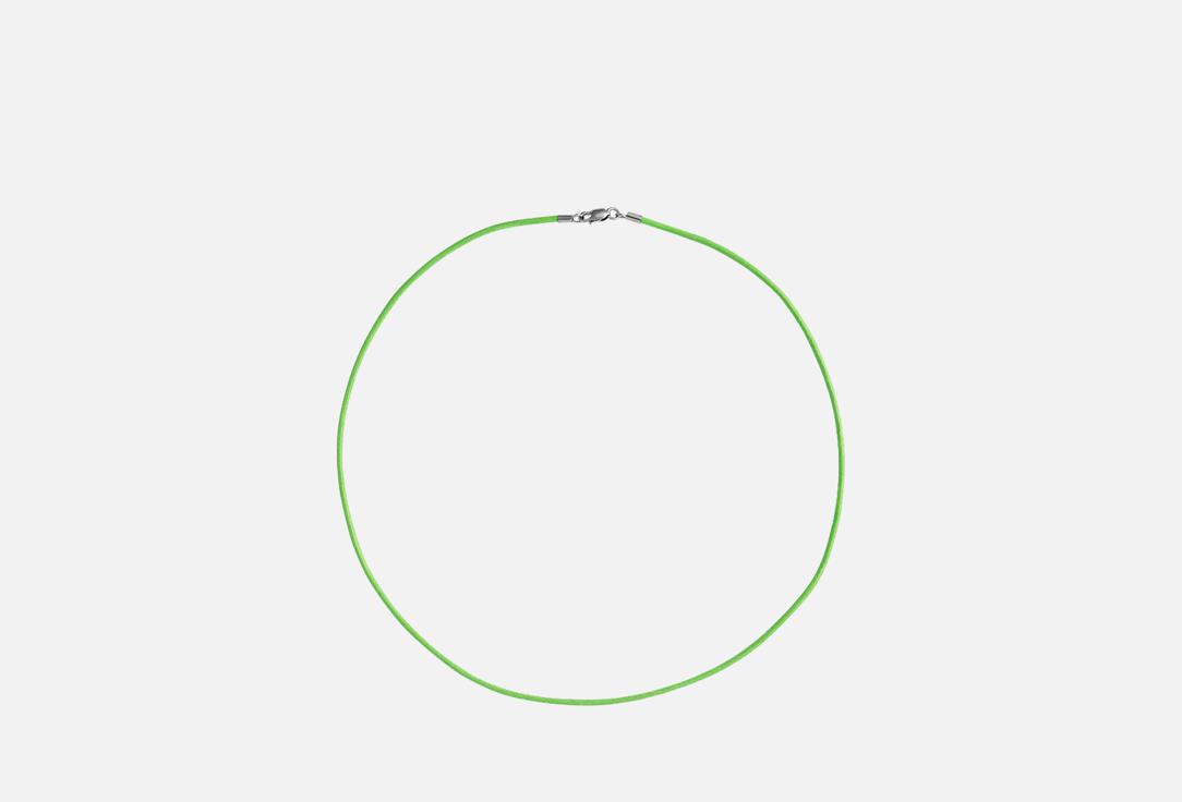 

Колье серебряное IDIOMA, Зеленый 1 шт