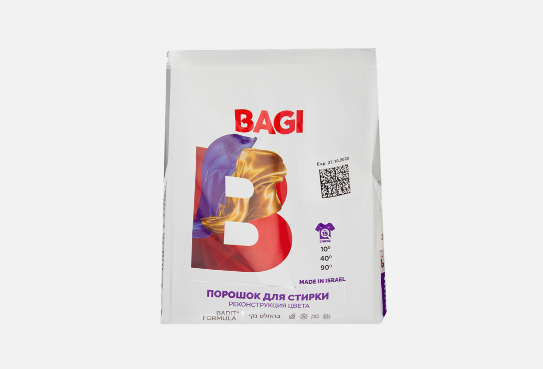 

Порошок для стирки BAGI, Реконструкция цвета 650 г