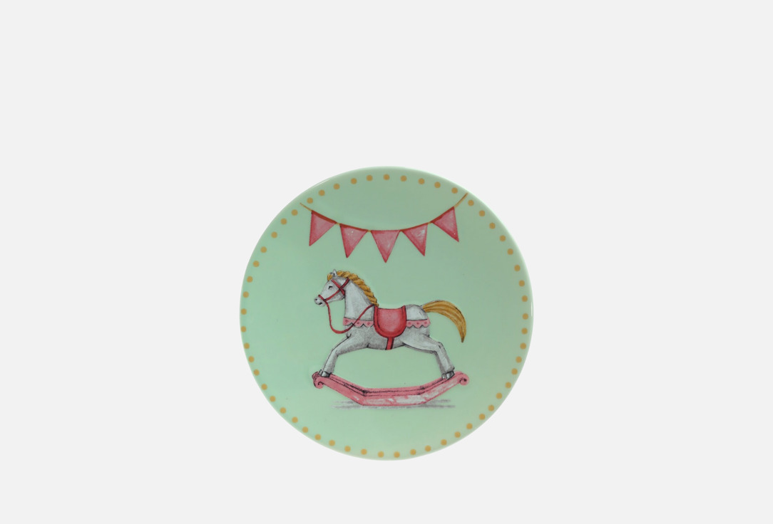Изображение товара Тарелка topgift Лошадка, 15 см