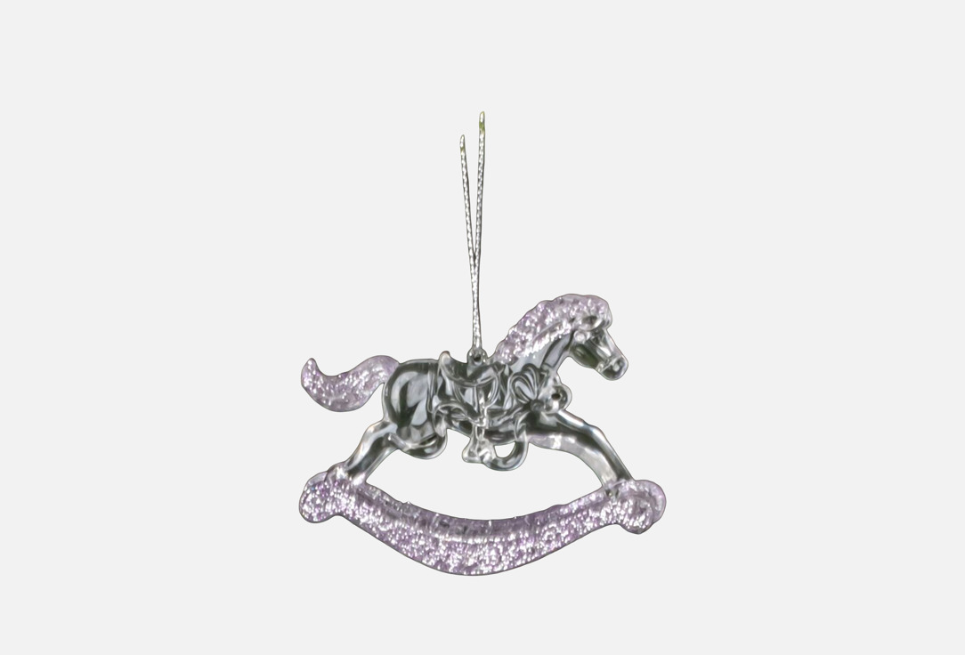 

Украшение новогоднее TOPGIFT, Мультиколор, Лошадка, 8х0,7х7 см 1 шт