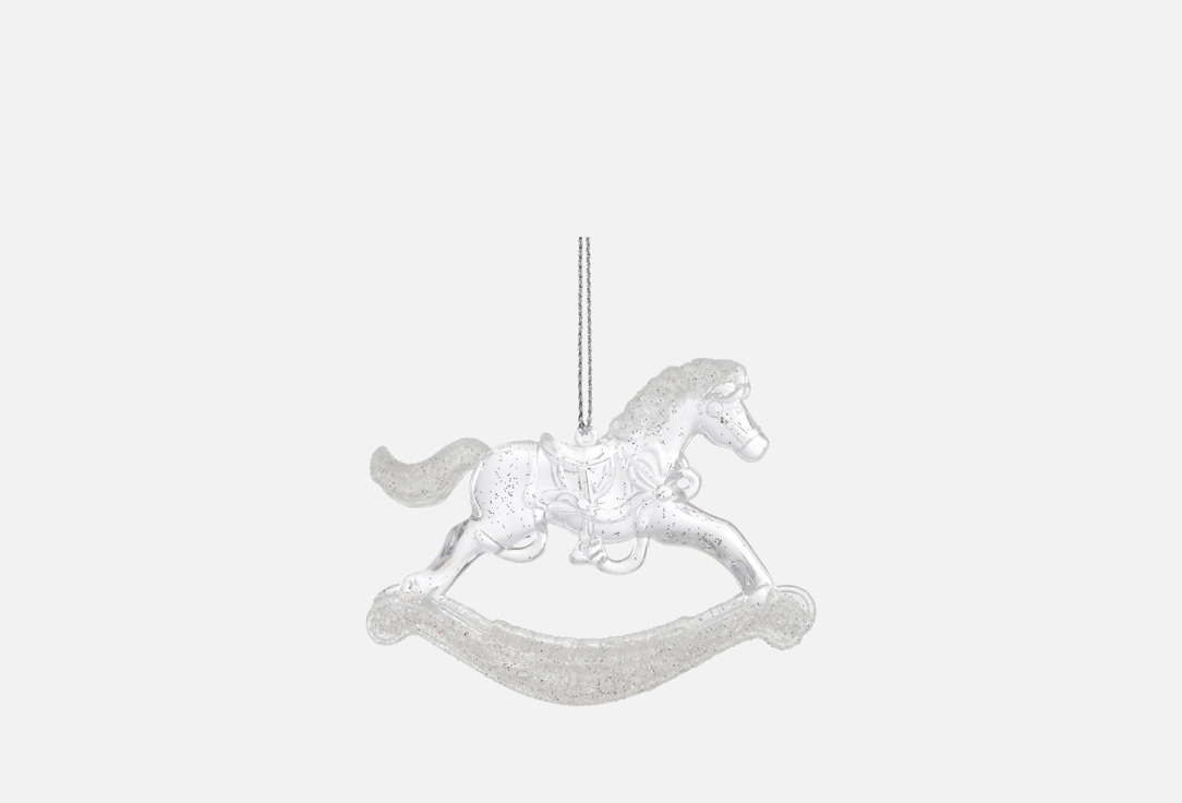 

Украшение новогоднее TOPGIFT, Мультиколор, Лошадка, 8х0,7х7 см 1 шт