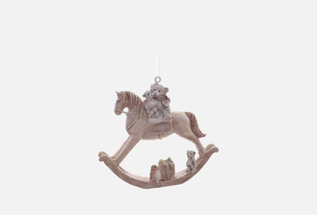 Изображение товара Украшение новогоднее topgift Лошадка-качалка, 9х1,5х8 см