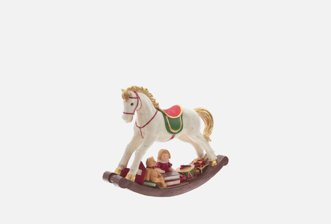

Фигурка декоративная TOPGIFT, Мультиколор, Лошадка-качалка, 49х12х38 см 1 шт