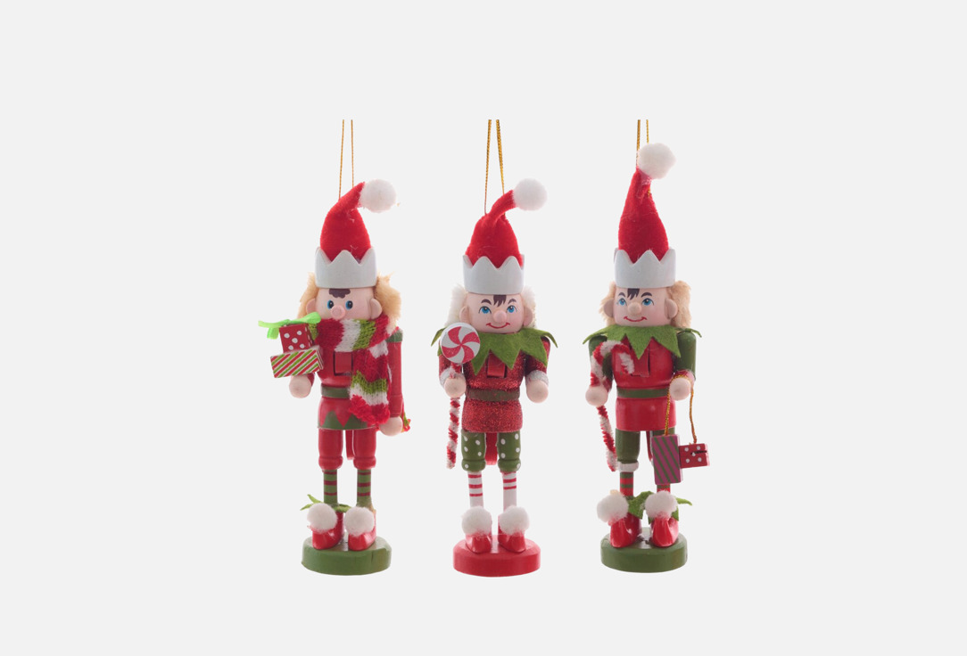 Изображение товара Набор новогодних украшений topgift Гном, 13,5х4х13,5 см