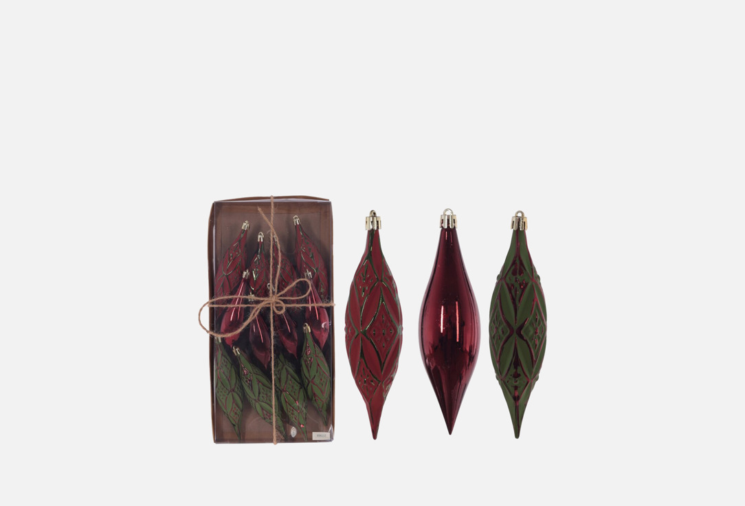 Изображение товара Набор новогодних украшений topgift Капля, 33х4х16 см