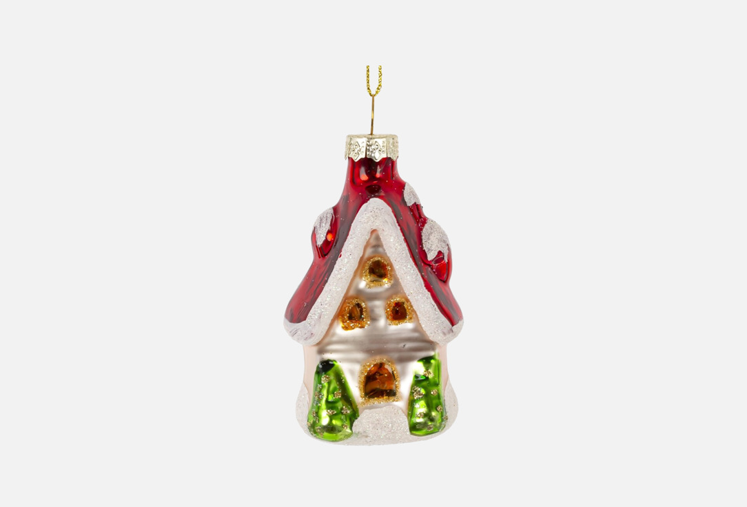 Изображение товара Украшение новогоднее topgift Домик, 4х3х9 см