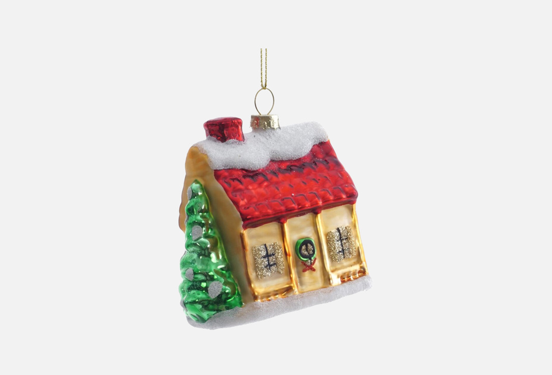 Изображение товара Украшение новогоднее topgift Домик, 8х5,5х9 см