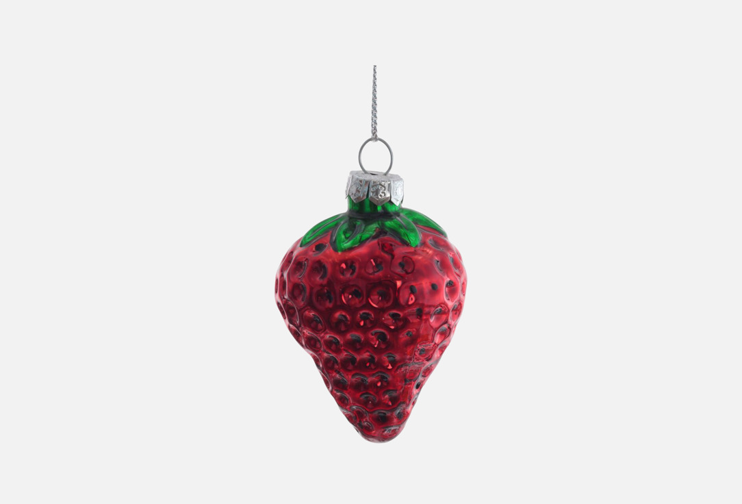 Изображение товара Украшение новогоднее topgift Клубника, 4х4х7 см