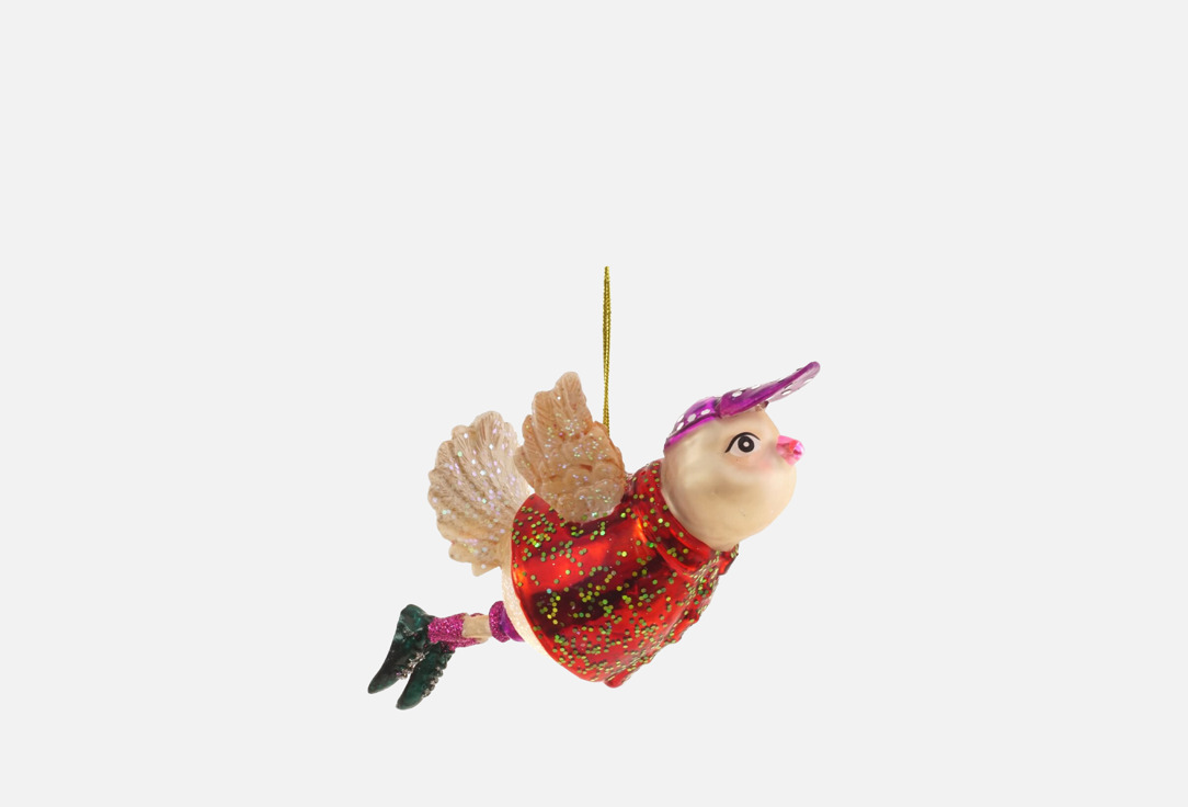 Изображение товара Украшение новогоднее topgift Птичка 15,5х7,5х7 см