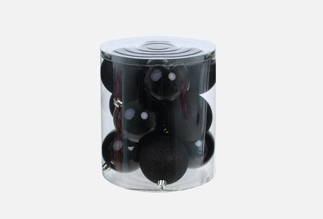 Изображение товара Набор новогодних украшений topgift Шар, D8 см, 19х19х21,5 см