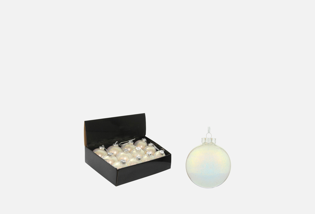 Изображение товара Набор новогодних украшений topgift Лунный свет, D8 см, 35х27х9 см