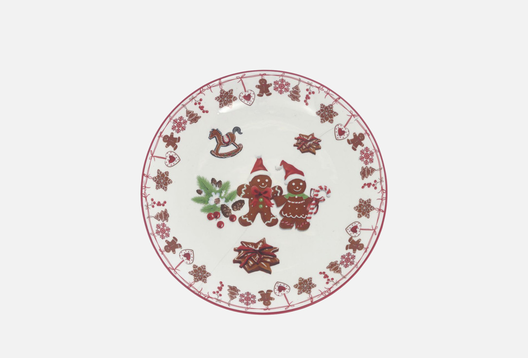 Изображение товара Тарелка topgift Пряничное настроение, 26,5 см