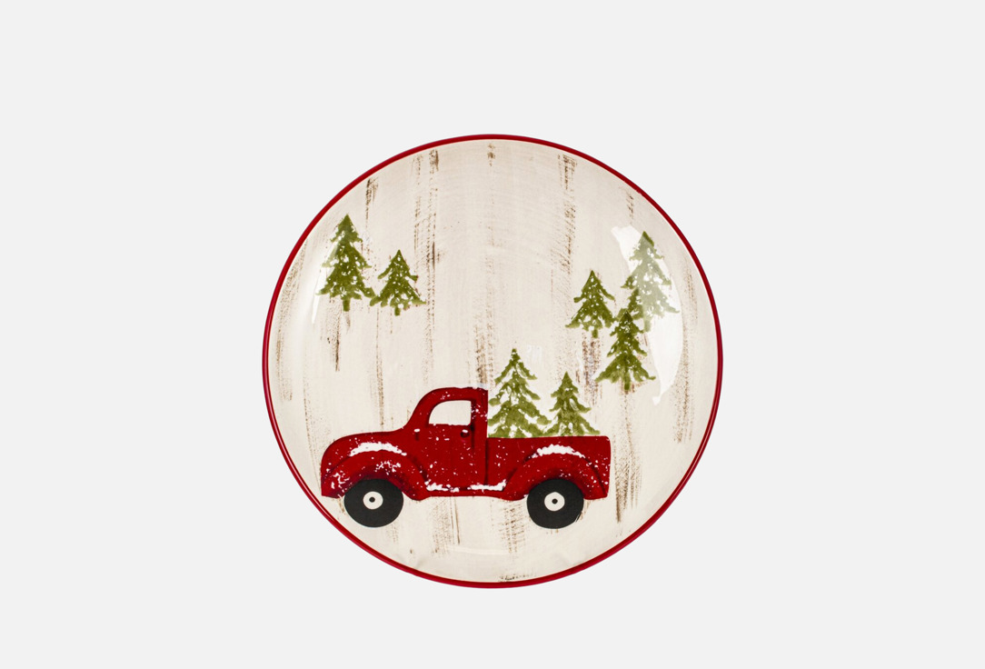 

Тарелка TOPGIFT, Принт, 28х28х3 см 1 шт