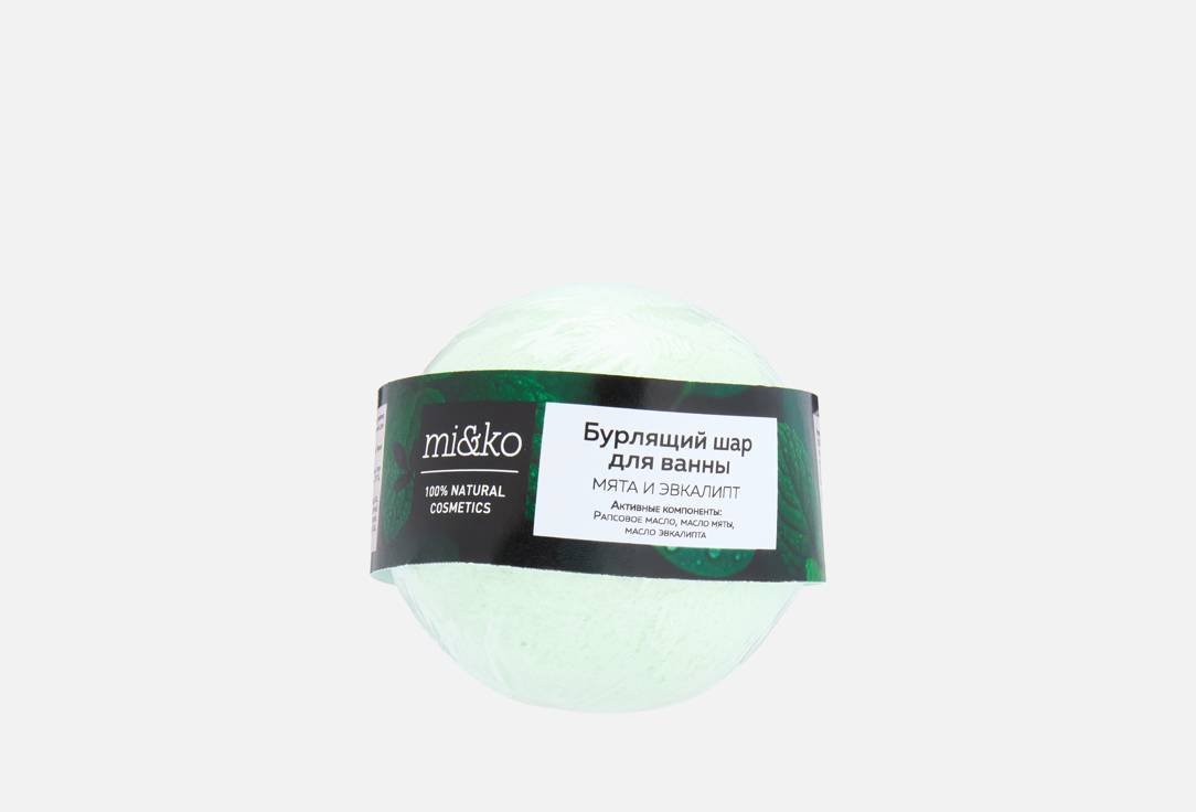 Изображение товара Бомбочка для ванны MiKo Mint & Eucalyptus с ароматом мяты и эвкалипта